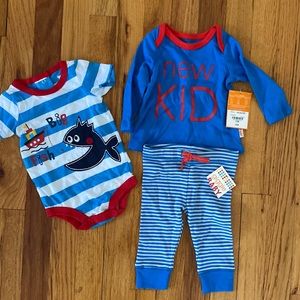 0-3 month new never worn shark outfit